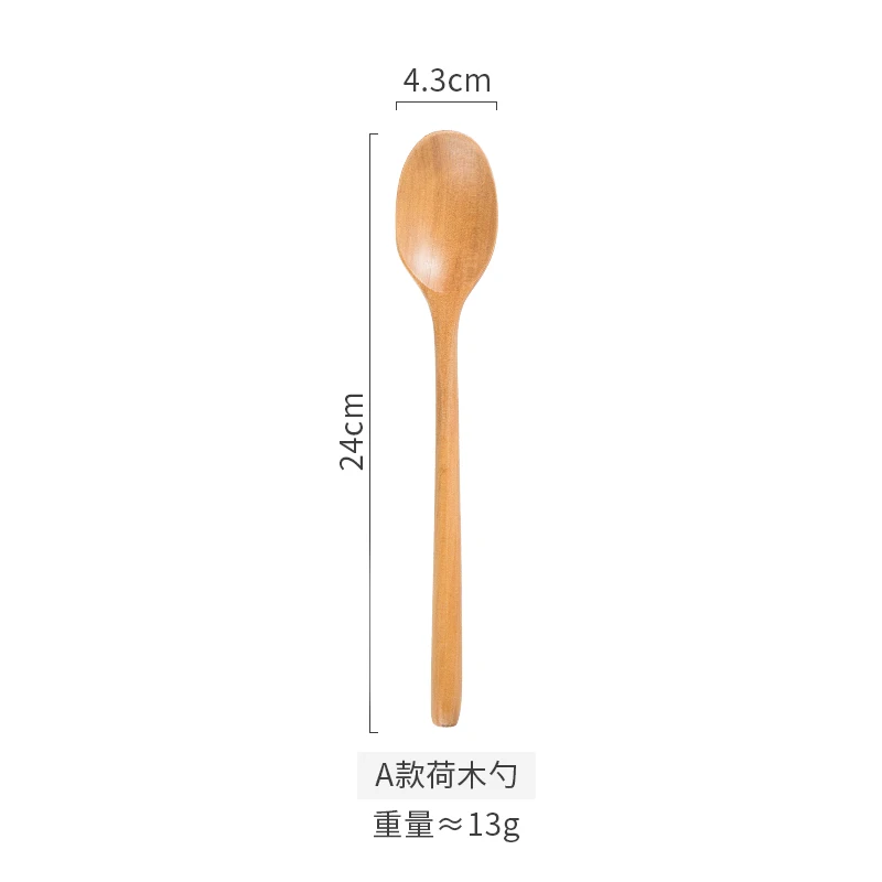 

Wooden Handmade Creative Spoon High Quality Salad Camping Cutlery Dessert Spoons Serving Dessert Cucharas Cutlery Set ED50SZ