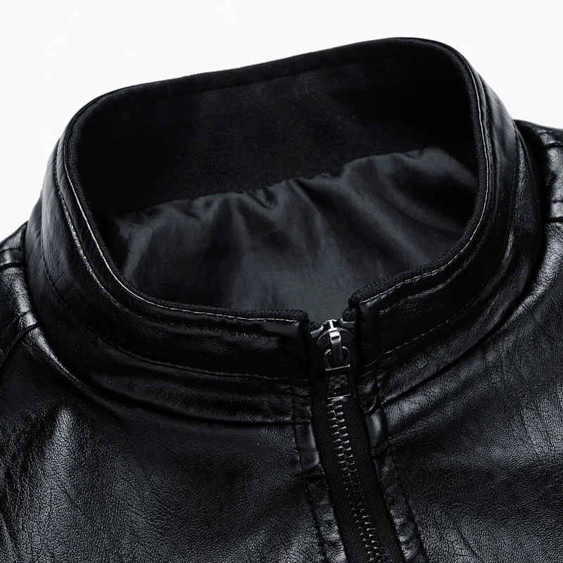 

Men Genuine Leather Jacket Zipper Pockets 2020 New Autumn Slim Short Male Moto Cow Leather Jacket Biker Teenage Boy Spring