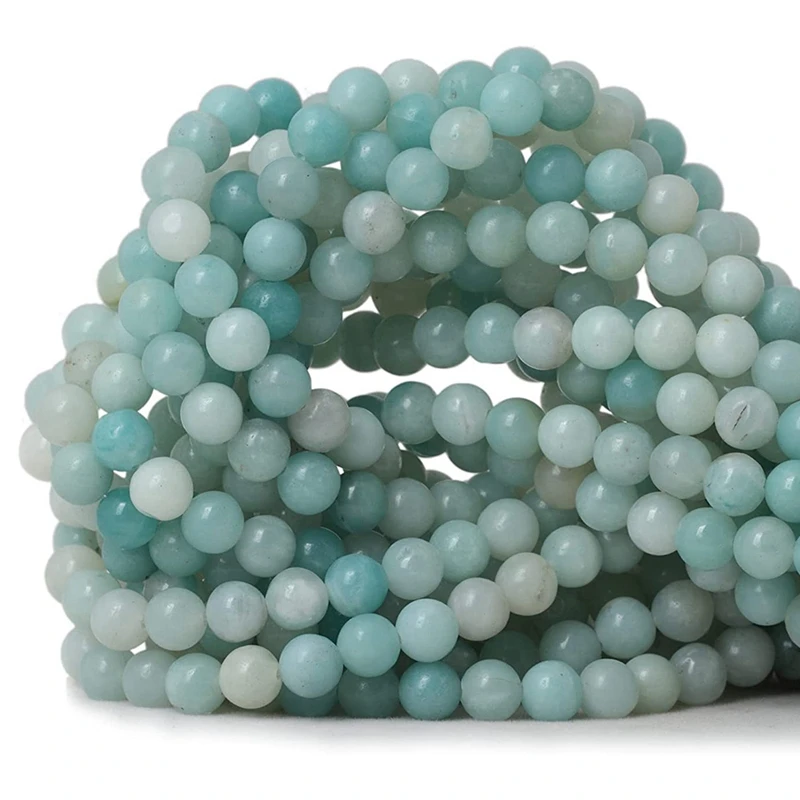

47PCS of 8mm Natural Round Loose Beads for Jewelry Making