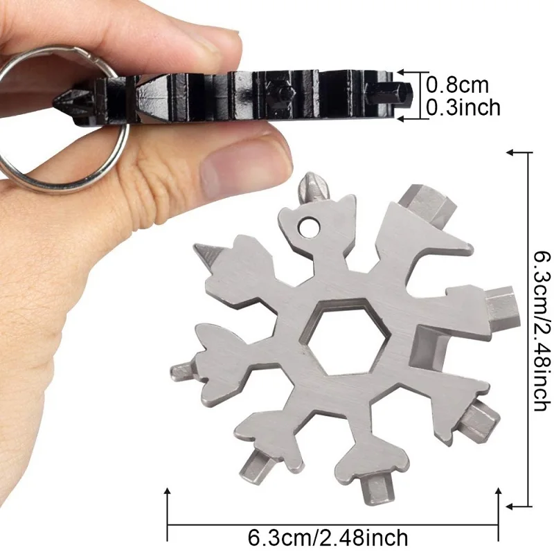 Многофункциональный гаечный ключ в виде снежинки восьмиугольная отвертка