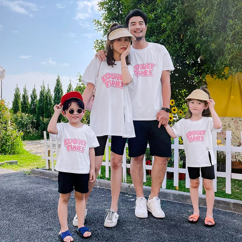 Комплект одинаковой одежды для семьи Одинаковая одежда матери и дочери