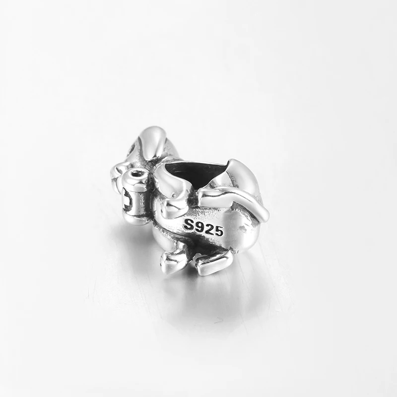 Бусина-Шарм Собака из серебра 925 пробы | Украшения и аксессуары