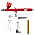 Аэрограф с насадками 7Cc 0,3, 11 шт. в комплекте, аксессуары для очистки, украшения тортов, кисточки для маникюра, воздушная щетка