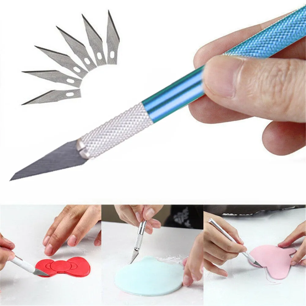 Нескользящий металлический скальпель Kn-ife набор инструментов резак гравировка