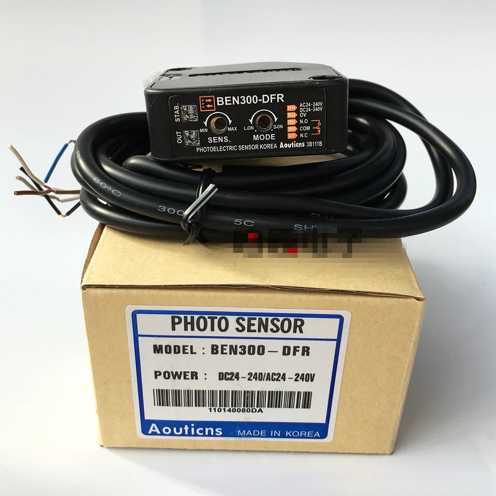 

Free shipping BEN300-DFR AC/DC Diffuse Reflective Photoelectric Switch Sensor Sensing Distance 300mm Autonics New High-Quality