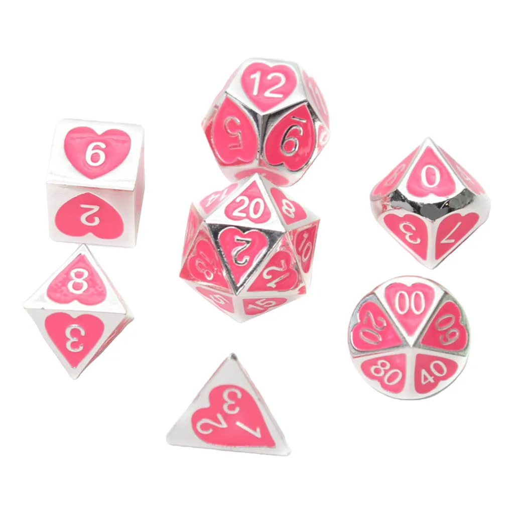 

7Pcs Multi-sided Dice D4 D6 D8 D10 D12 D20 for MTG DND RPG Table Game Toy