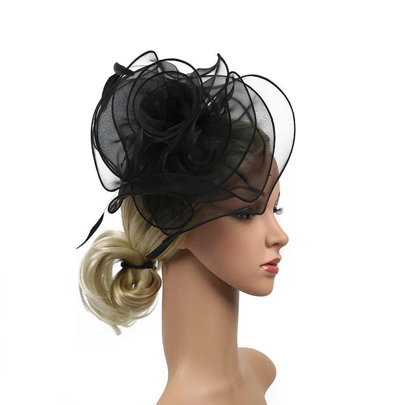 Большой Флор леди день Святого Валентина головной убор заколка для волос шляпа