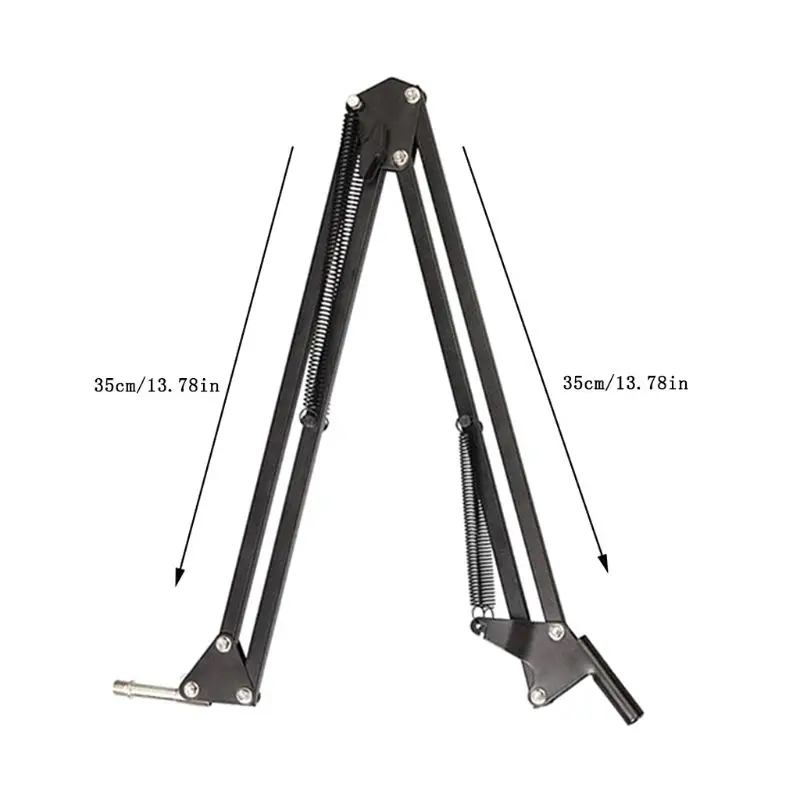 

Extendable Recording Microphone Holder Suspension Boom Scissor Arm Stand Holder with Microphone Clip Table Mounting Clamp