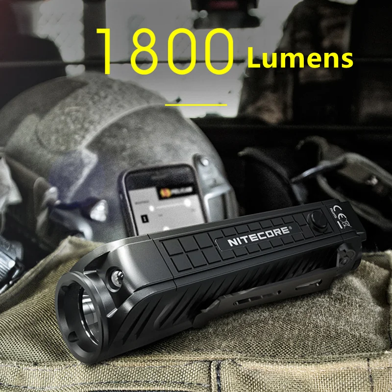 Pаспродажа Тактическая вспышка NITECORE P18, 1800 люмен, использует CREE XHP35 HD светодиодный двойной источник светильник с батареей 3100 мАч фонарь для кемпинга