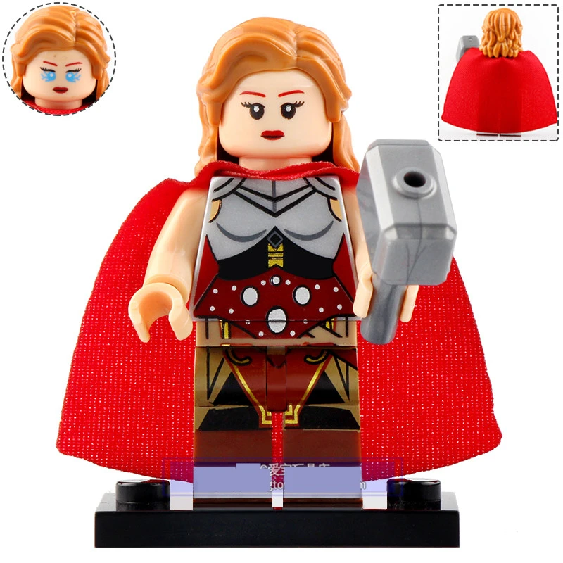 Одиночная продажа Мстители 4 Джейн Фостер с тором костюм minifig Marvel Супер Герои Мини