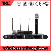 tkl whole metal rx 80 2 channel true diversity wireless microphone uhf handheld karaoke wireless microphone system