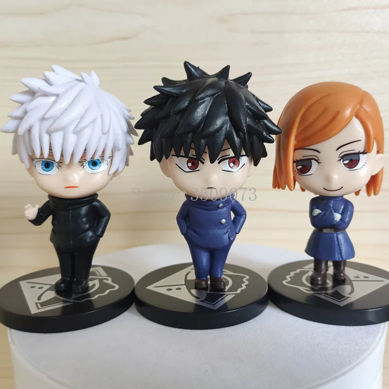 

6pcs/set Jujutsu Kaisen Anime Figure Itadori Yuji Fushiguro Megumi Action Figure Gojo Satoru Kugisaki Nobara Figurine Model Toys