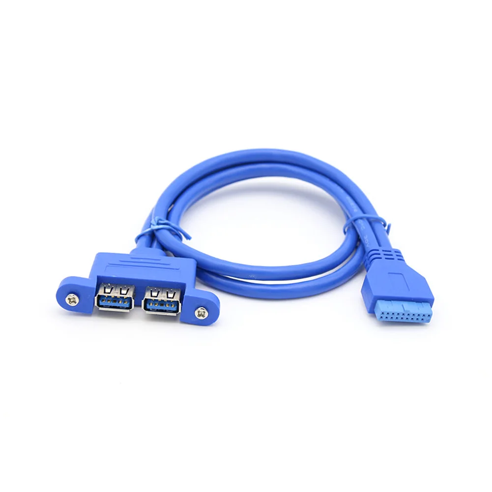 50 см 2 порта USB 3 0 типа А Женский к материнской плате 20 контактный кабель USB3.0