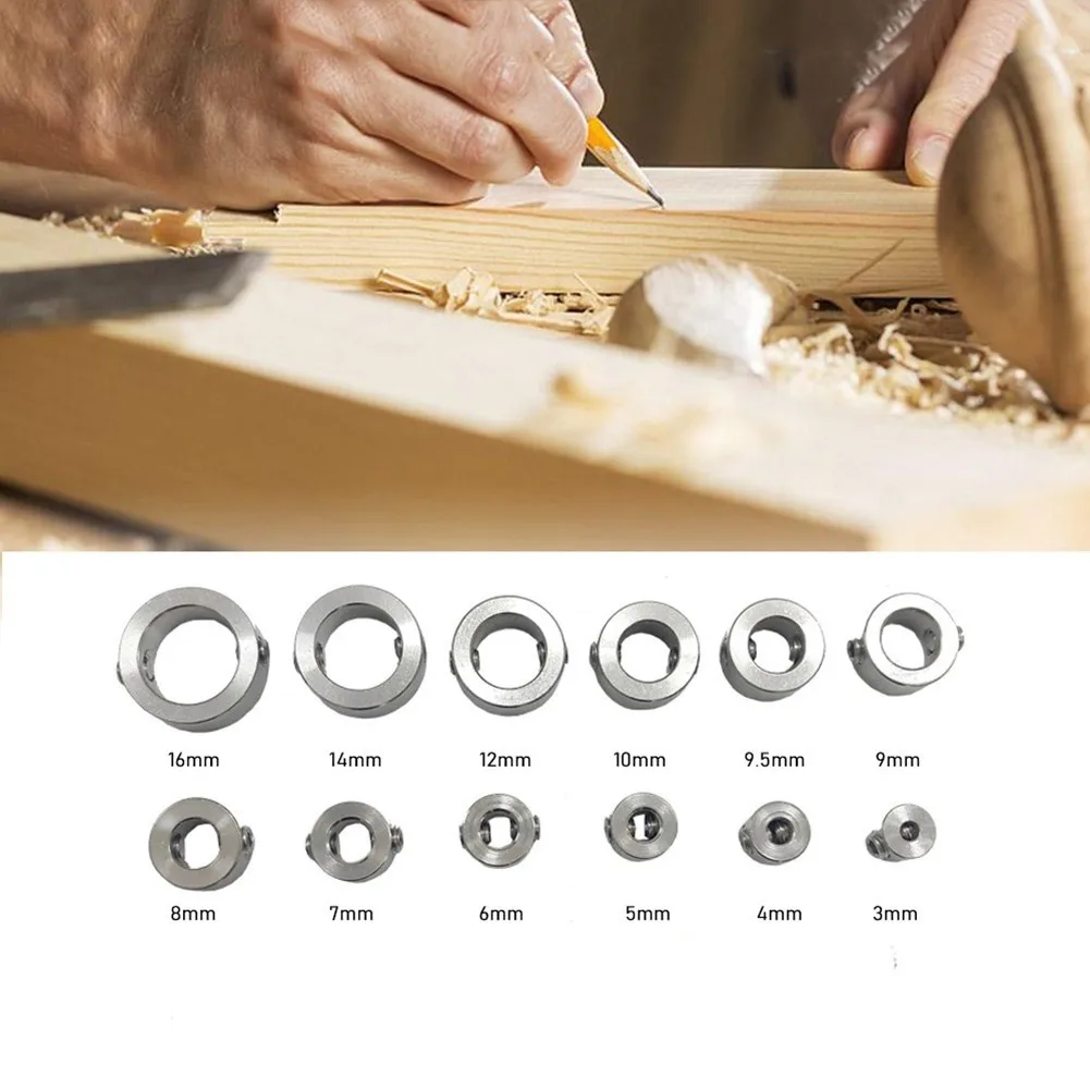 

Set Drill Bit Stop Collar Stop Hex Wrench Woodworking 5pcs Depth High Quality