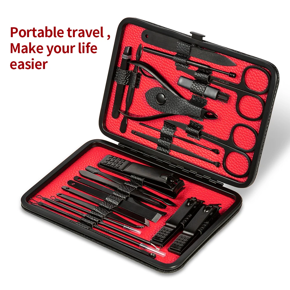 

Stainless Steel Nail Cutter Set Manicure Pedicure Kit Sharp Nail File Scissors Ear Spoon Pedicure Manicure Kit Nail Clippers Set