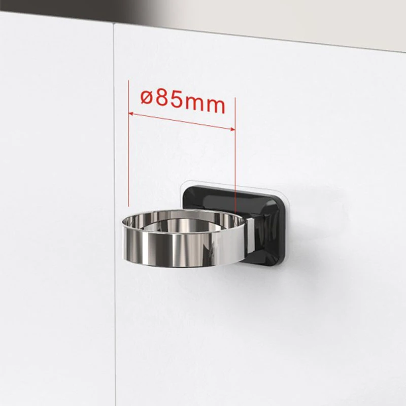 

Punch-free Hairdryer Storage Rack Wall Mounted Hair Dryer Holder Shelf for Home Bathroom Dressing Room