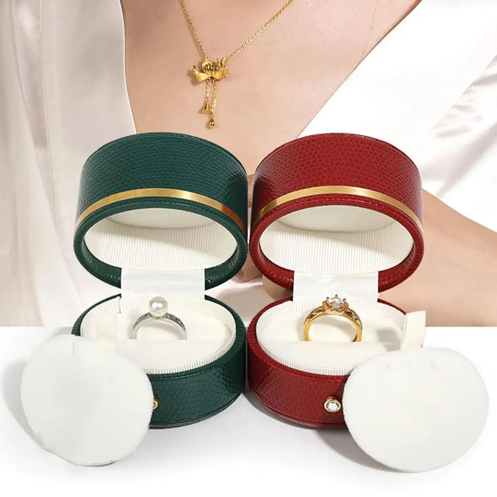 

Jewelry Box Cylinder Multifunctional Convenient Lightweight Waterproof Ring Necklace Holder for Home