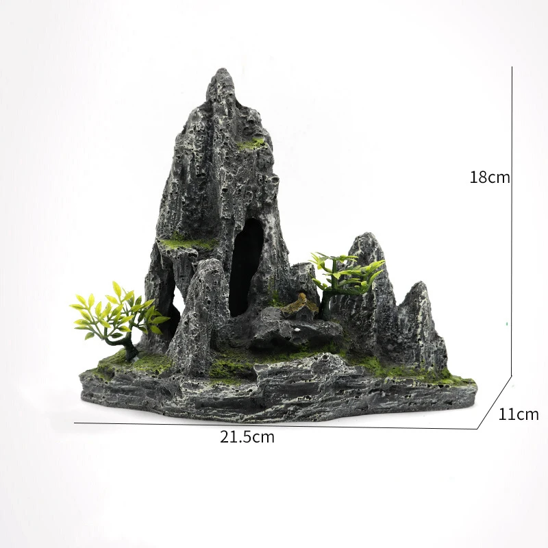 Aapet 1 шт. аксессуары для аквариума декорации Искусственный горный вид украшение |