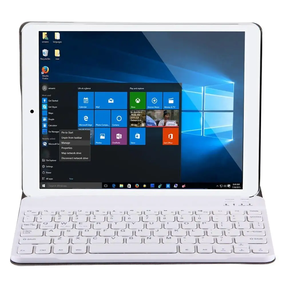 Складной кожаный чехол Teclast X98 Plus II с магнитной всасывающей клавиатурой Модный 2 в