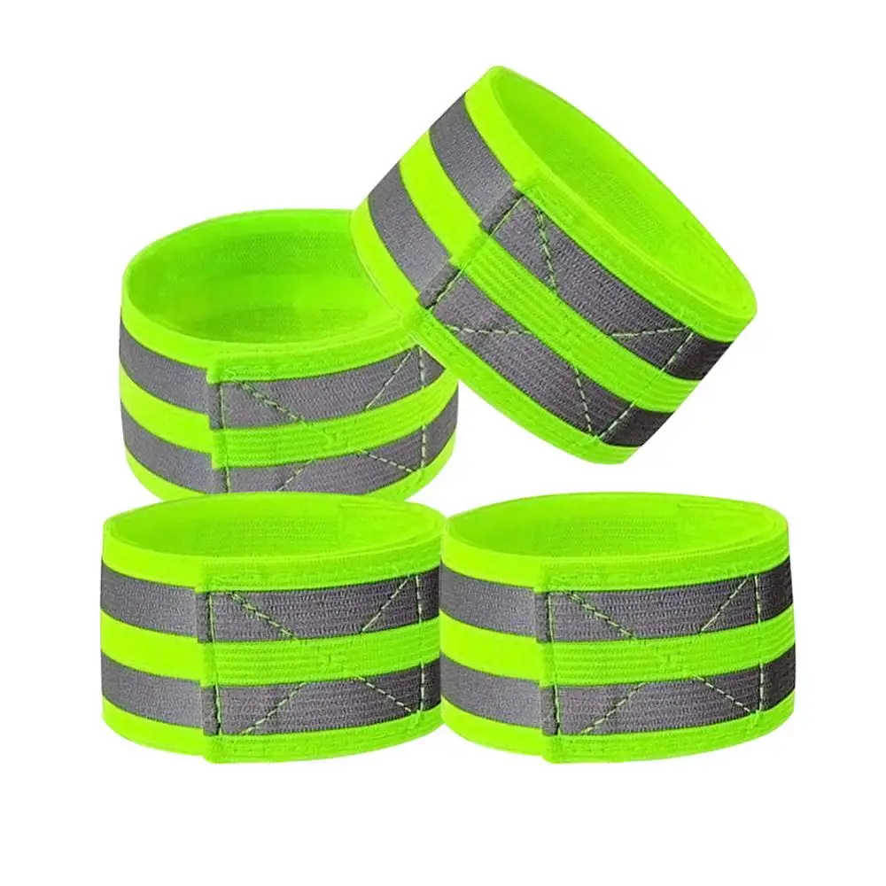 

Reflective Bands Elasticated Armband Wristband Ankle Leg Straps Safety Reflector Tape Straps for Night Jogging Walking Biking
