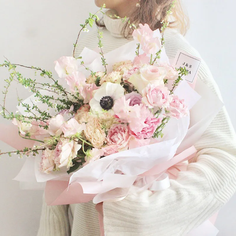 2 шт./лот крафт бумага для упаковки цветов декоративная Подарочная папиросная