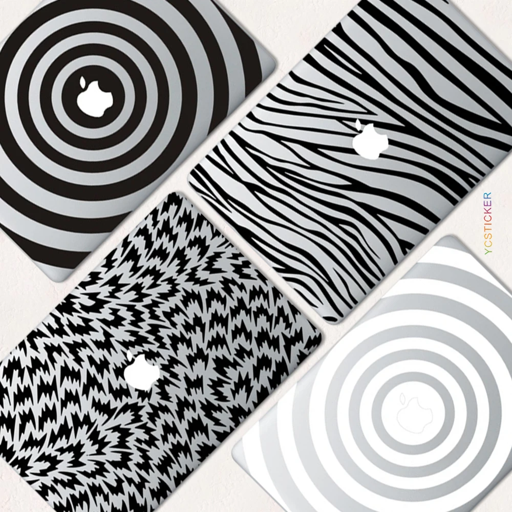 YCSTICKER Design F Аксессуары для ноутбука Черные виниловые переводные оригинальные