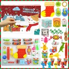 24 дня, рождественские игрушки-фиджеты с календарем, набор антистрессовых игрушек, игрушка-фиджет для снятия стресса, Рождественская коробка для сюрпризов