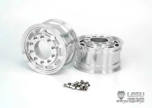 

LESU Metal Front Wheel Model Hub A for 1/14 Flange Axles RC Tractor Truck Dumper Parts TH05119-SMT5