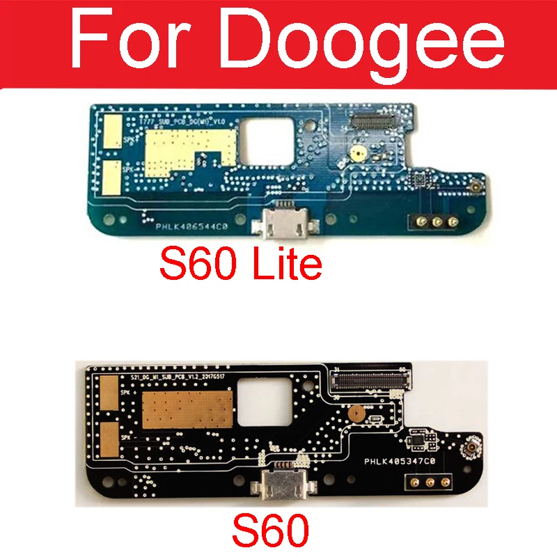 USB плата с зарядным портом микрофоном для Doogee S60 Lite зарядное устройство разъем док