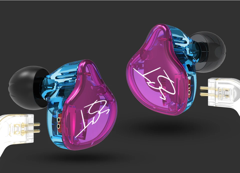 KZ ZST DD+ BA наушники с тяжелыми басами, гарнитура, HiFi наушники, железо, четыре ядра, управление, обмен, Bluetooth кабель, ZSN pro ZSA ZS10 ES4 ES3