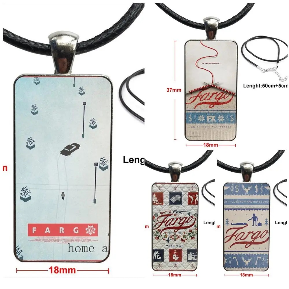 Для женщин Ювелирные изделия Винтажные украшения Стального цвета Стеклянный кабошон Чокер Подвеска Длинное прямоугольное ожерелье Новый ТВ Фарго.