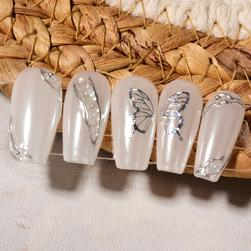 

1Pcs Gold Silver 3D Nail Sticker Butterfly Patterns Nail Art Decoration Stickers Decal Adhesive Nail Art Decorations