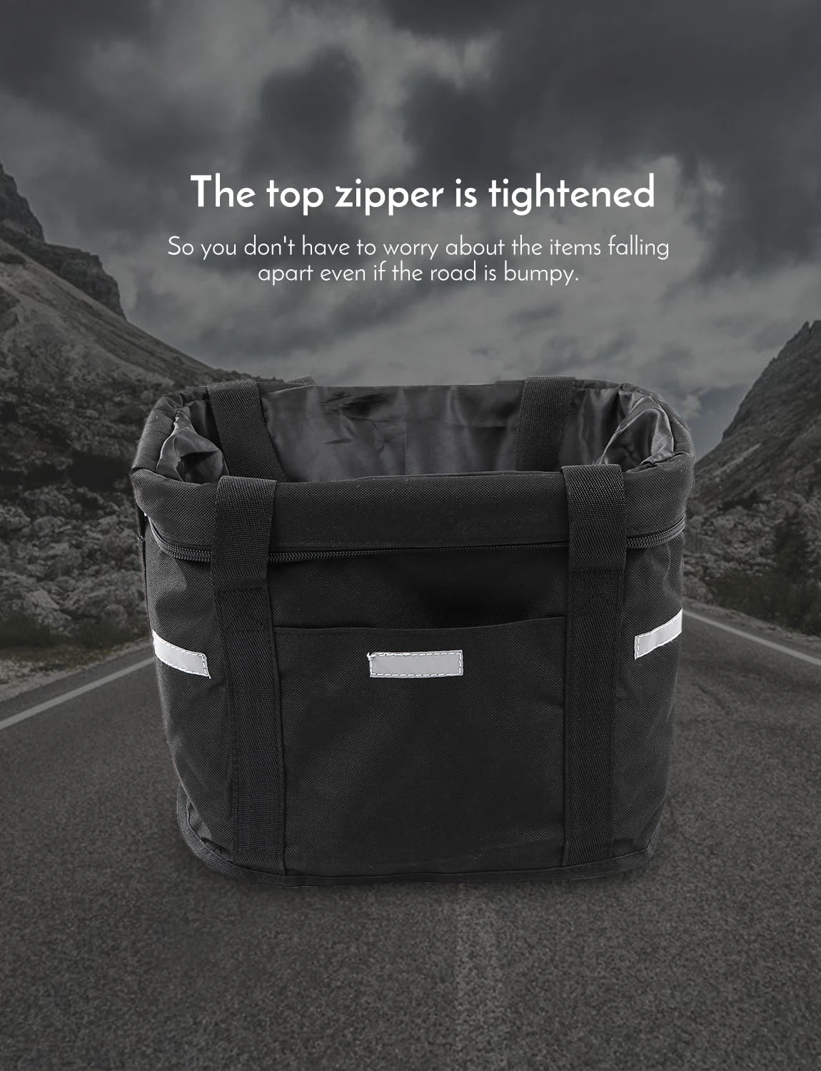 Передняя корзина для велосипеда съемная Водонепроницаемая велосипедная на руль