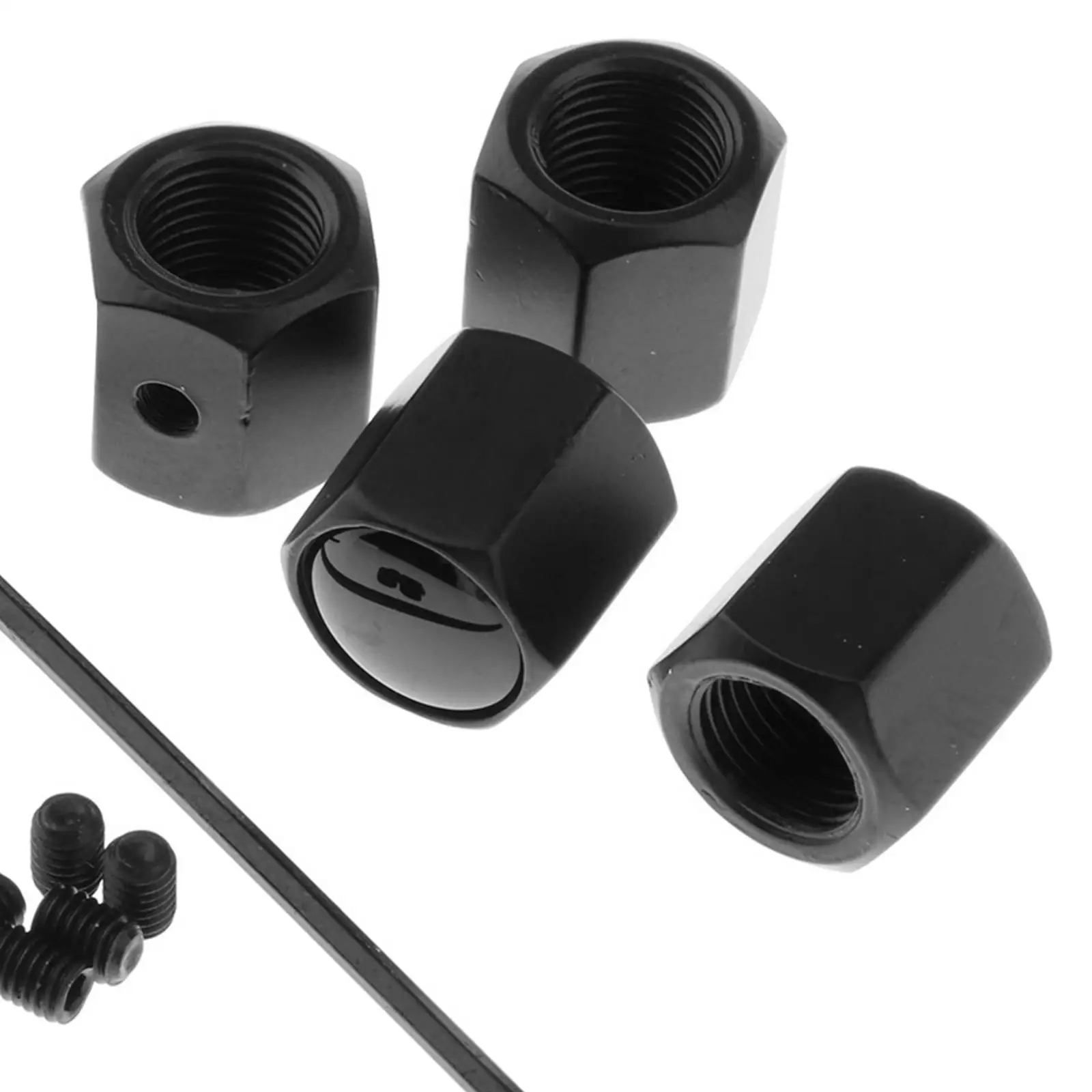 

4 Pieces Car Wheel Tyre Tire Air Valve Caps Stem Cover Anti-theft Zinc Alloy