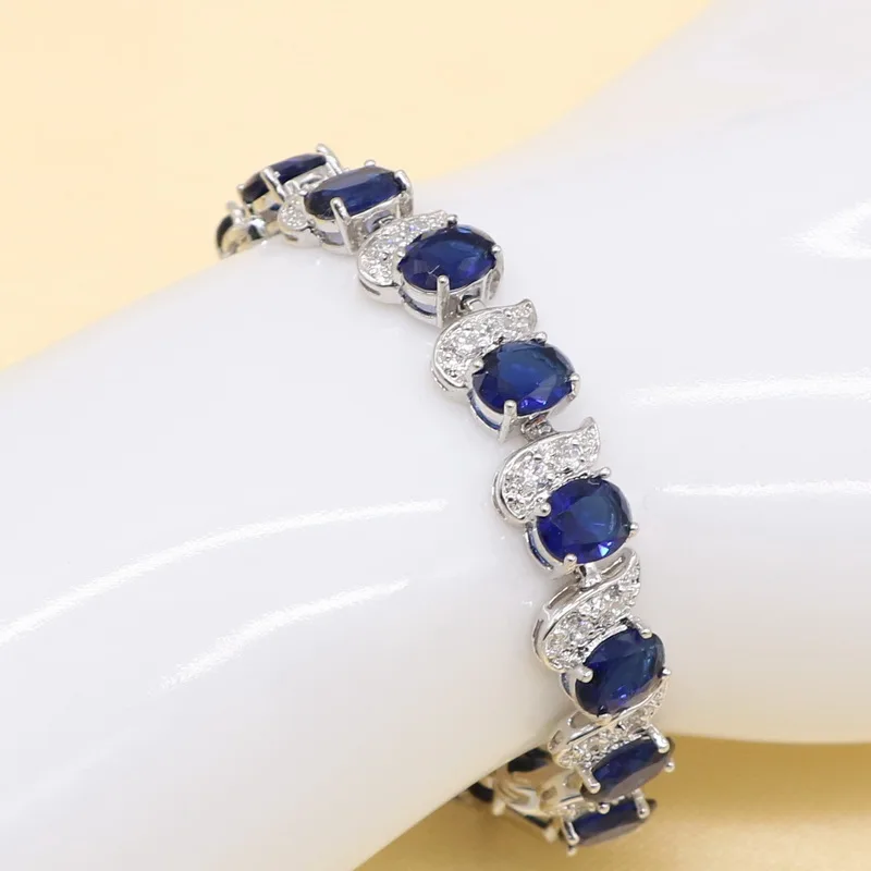 Женский ювелирный комплект из колье серёг браслета и кольца | Украшения