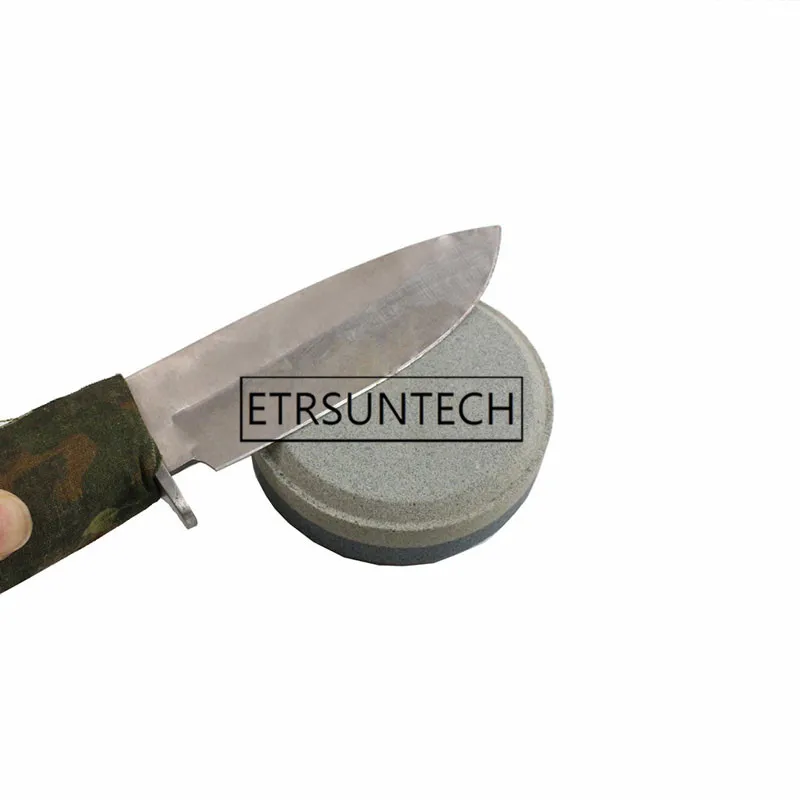 30 stücke Mini Runde Axt Schärfen Stein Hand Dual Grit Messer Schleifstein Küche Zubehör Werkzeuge 7,5 cm
