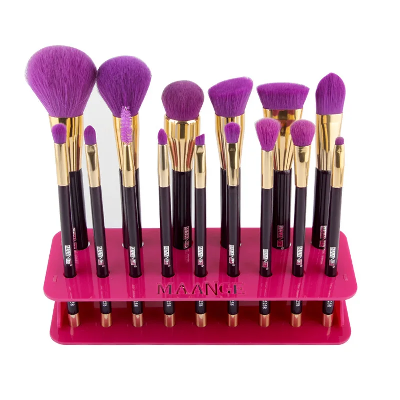 Недавно 15 отверстий акриловый держатель кистей для макияжа дисплей полка