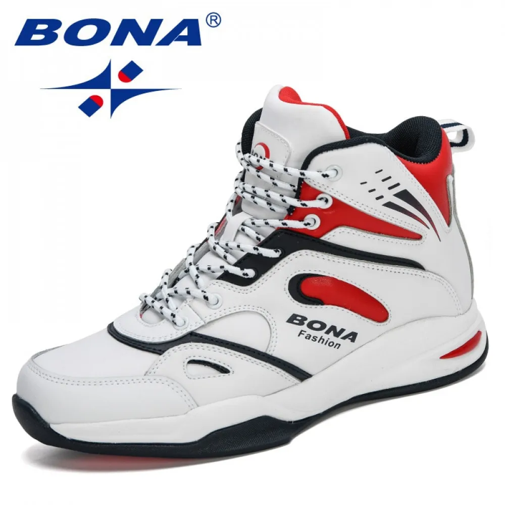 

BONA 2020 New Arrival Basketball Shoes Men Cushioning Light Trendy Sneakers Man Zapatos Hombre Outdoor Sports Footwear Masculino