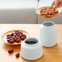 candy box ceramic dried fruit tray solid wood ceramics fruit tray ceramic pot innovative plate jar for dried fruit snacks