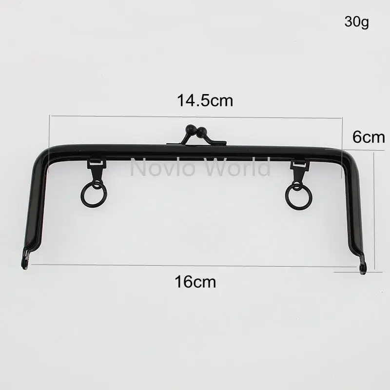 2 10 30 шт. 16 см матовый черный кошелек сумка металлическая рамка Kiss с