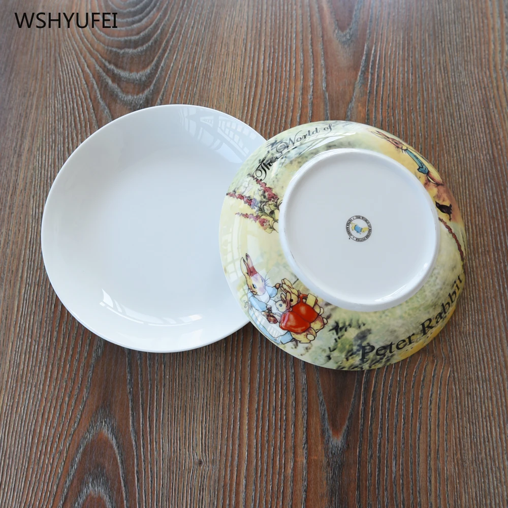 8 дюймов костяного фарфора креативный расписной милый кролик серии Питер Кролик