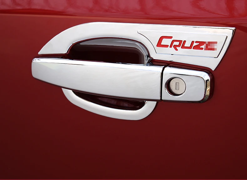 ABS chromed front car door operating handle cover accessories For Chevrolet Chevy Cruze AVEO hatchback Sedan 2010 - 2013 | Автомобили и
