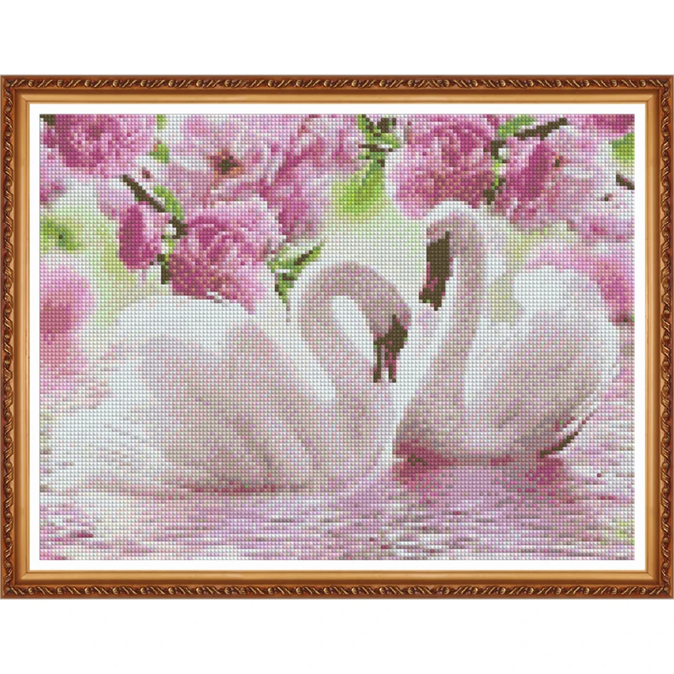 2020 MEIAN Swan 5D DIY алмазная живопись Вышивка Лебедь Рисование рукоделие подарок