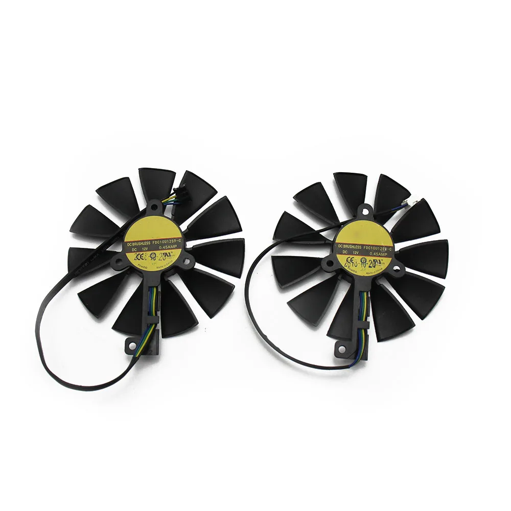 87 мм T129215SH FDC10U12S9-C 4Pin RTX 2060 2070 2080 двойной передовые OC вентиляторы для ASUS GeForce RTX2080 RTX2070 игровые карты вентилятор