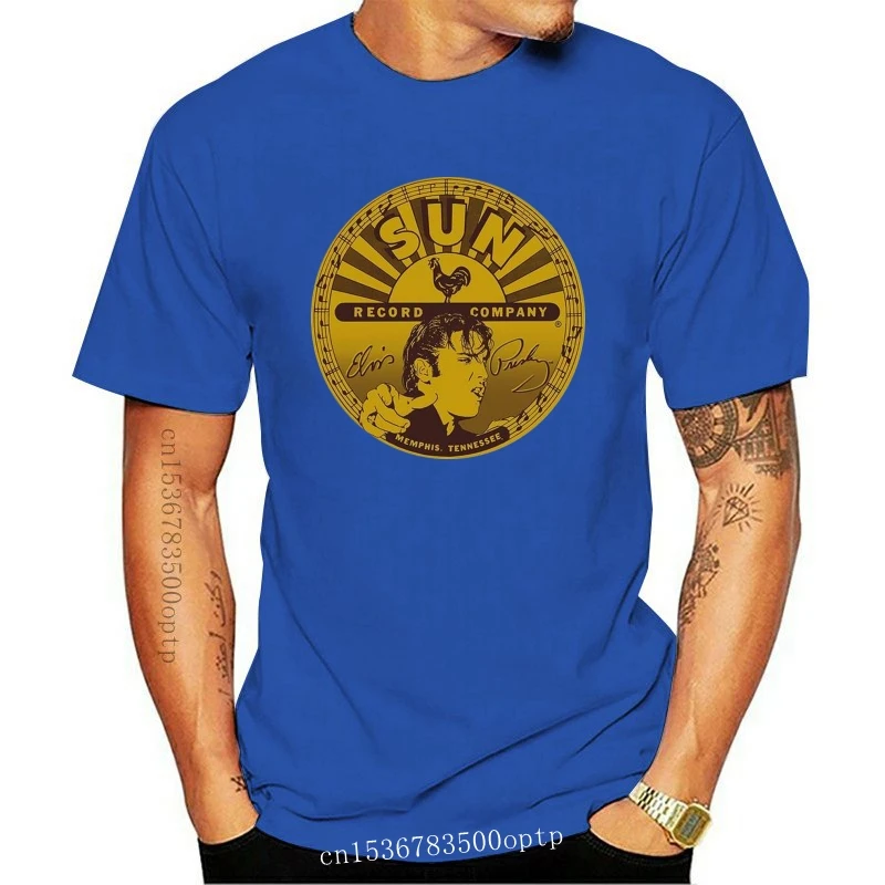 New Men T shirt Elvis Full-Sun Label -- Sun Records Adult Casual funny t-shirt novelty tshirt women