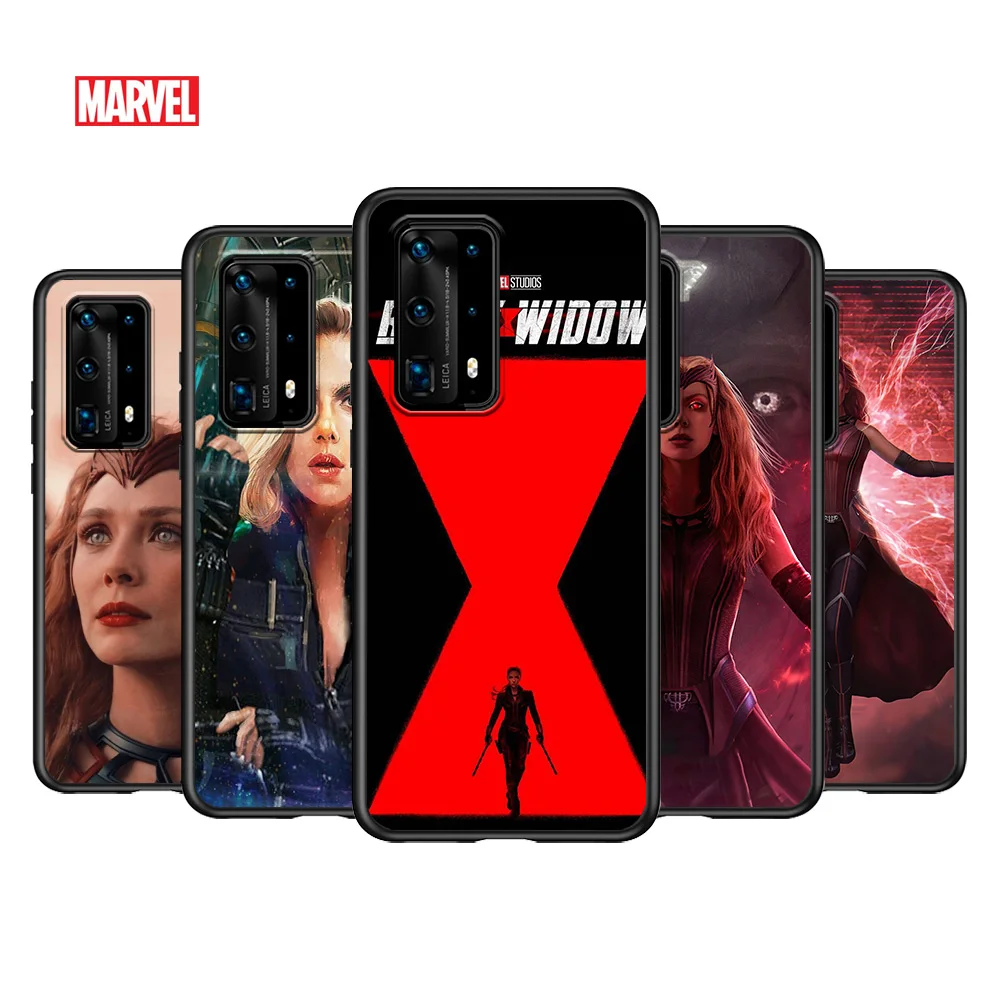 

Black Widow Scarlet Witch For Huawei P Smasrt 2018 2019 2020 2021 Smart S/Z Smart Plus Smart Pro Black Soft Cover Phone Case