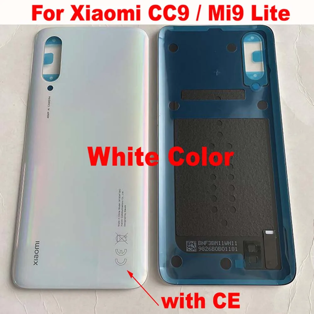

100% Оригинальный стеклянный Аккумулятор для Xiaomi Mi CC9 CC 9 задняя крышка Mi9 Lite панель Задняя Дверь Корпус Mi9Lite чехол с клейкой крышкой