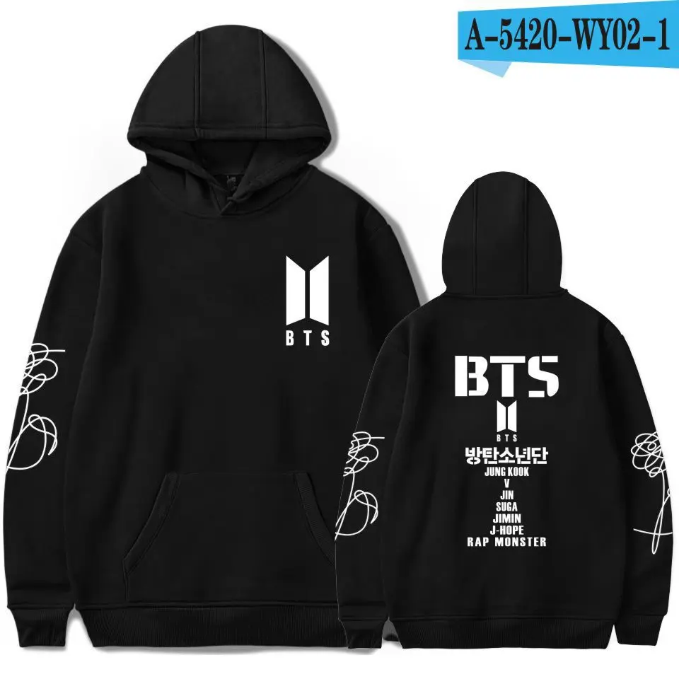 Модная популярная группа для подростков Bangtan boys Love Yourself JK Толстовка женщин и