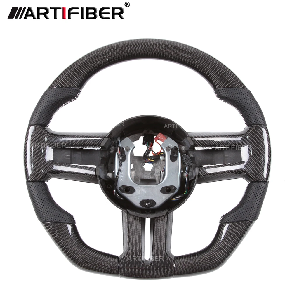 

Race display 100% Real Carbon Fiber Steering Wheel for Mustang