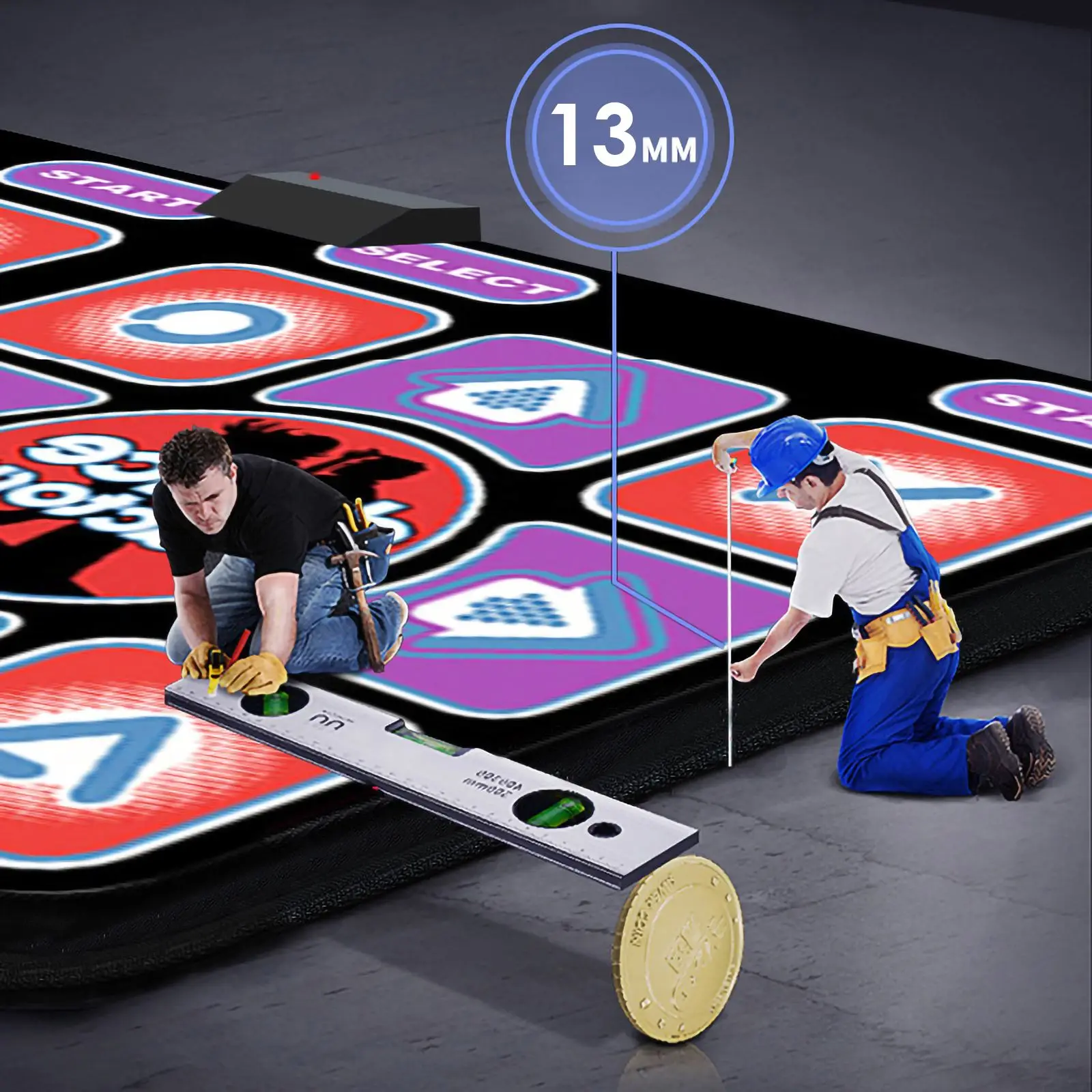 usb 80x90cm dance gaming mat for 1 player anti slip dancing blanket dance pad compatible for pc laptop home entertainment free global shipping